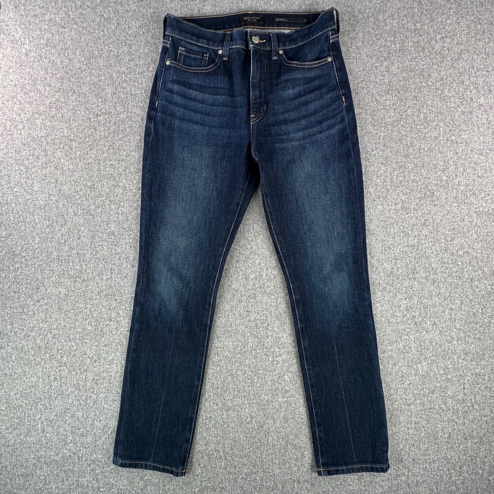 Banana Republic Jeans Womens 29 High-Rise Slim Dark Wash Blue Stretch Denim